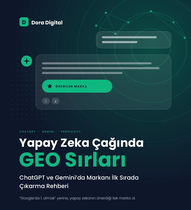 Yapay Zeka Çağında GEO Sırları: ChatGPT ve Gemini'da Markanı İlk Sırada Çıkarma Rehberi (PDF E-Kitap)